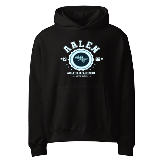 Aalen Hoodie mit Varsity Hero-Design (Schwarz)