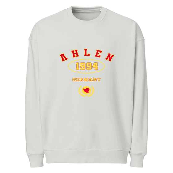 Ahlen Sweatshirt mit University 1994-Design (Heather Grau)