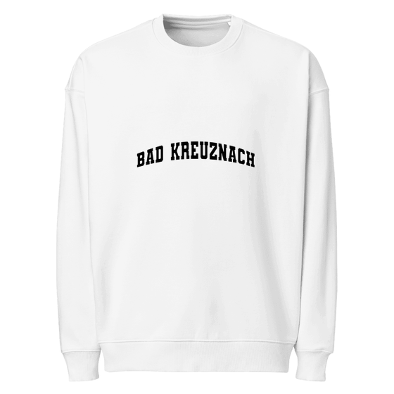 Bad Kreuznach Sweatshirt mit Varsity3-Design (Weiß)