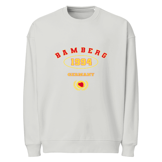 Bamberg Sweatshirt mit University 1994-Design (Heather Grau)