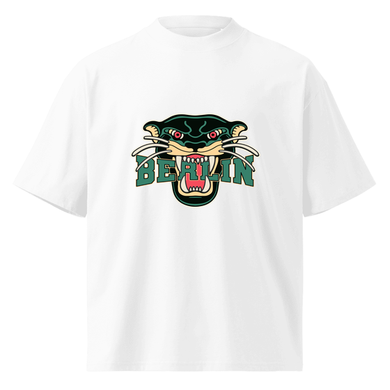 Berlin T-Shirt mit Panther-Design (Weiß)