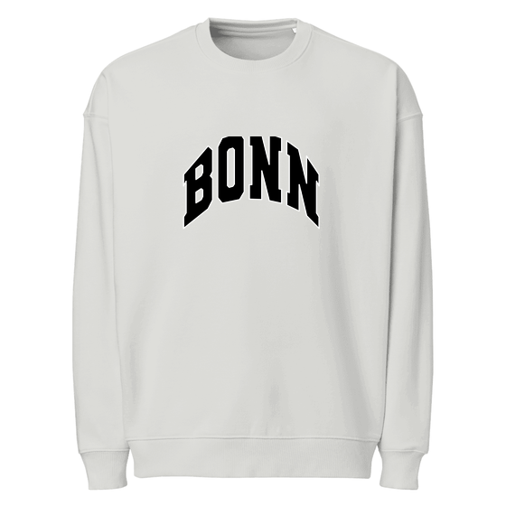 Bonn Sweatshirt mit Varsity3-Design (Heather Grau)
