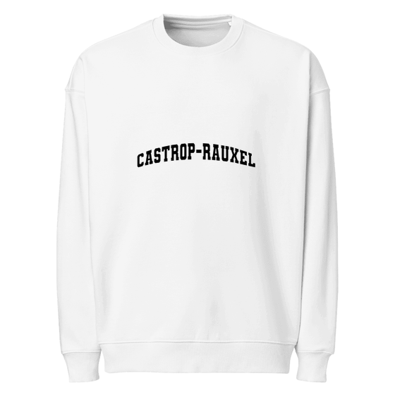 Castrop-Rauxel Sweatshirt mit Varsity3-Design (Weiß)
