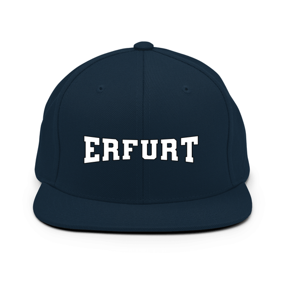Erfurt Cap mit Varsity4-Design (Dunkles Navy)