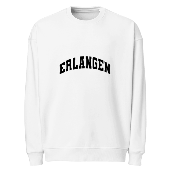 Erlangen Sweatshirt mit Varsity3-Design (Weiß)