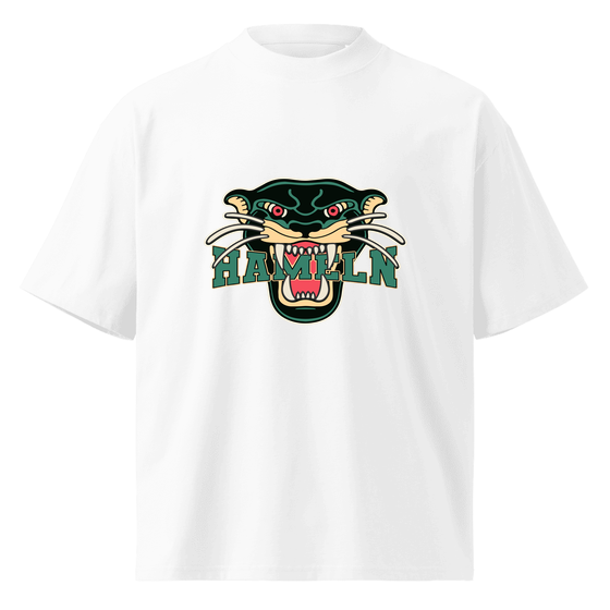 Hameln T-Shirt mit Panther-Design (Weiß)