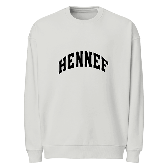 Hennef Sweatshirt mit Varsity3-Design (Heather Grau)