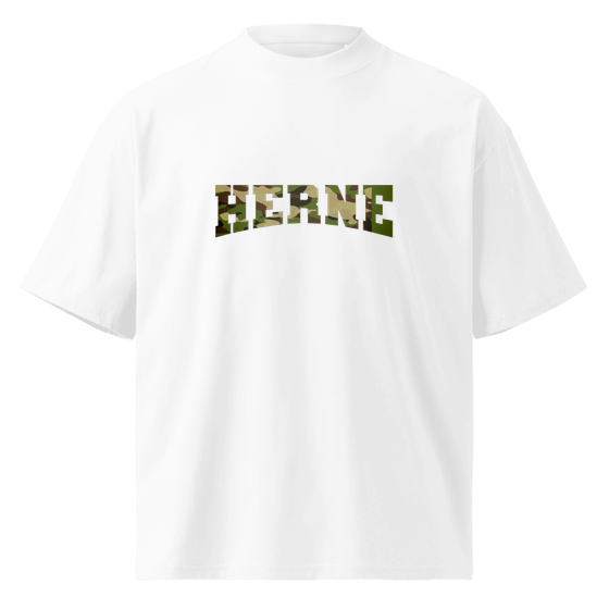 Herne T-Shirt mit Camouflage-Design (Weiß)