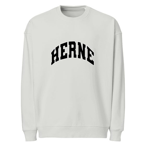 Herne Sweatshirt mit Varsity3-Design (Heather Grau)