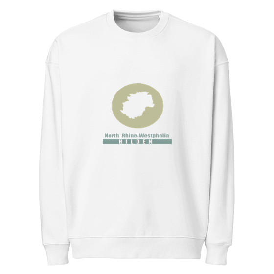 Hilden Sweatshirt mit Minimal Moon-Design (Weiß)