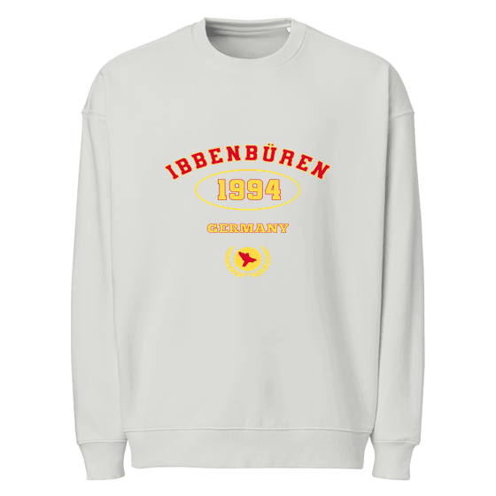 Ibbenbüren Sweatshirt mit University 1994-Design (Heather Grau)