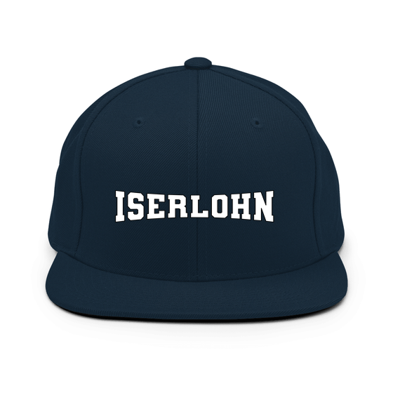 Iserlohn Cap mit Varsity4-Design (Dunkles Navy)