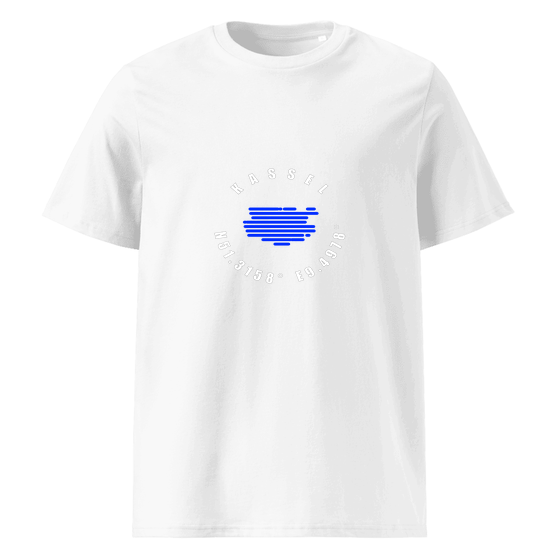 Kassel T-Shirt mit Minimal Coordinates-Design (Weiß)