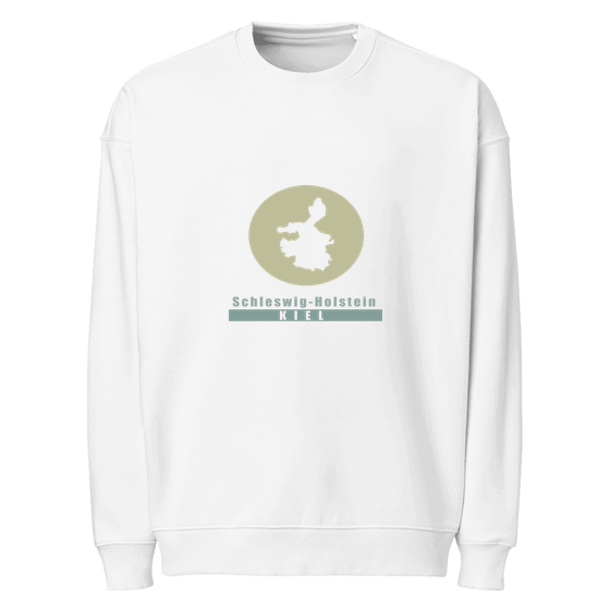 Kiel Sweatshirt mit Minimal Moon-Design (Weiß)