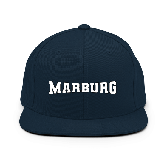 Marburg Cap mit Varsity4-Design (Dunkles Navy)