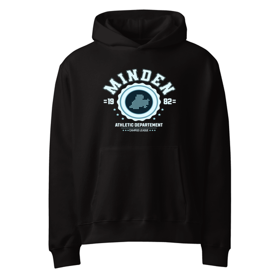 Minden Hoodie mit Varsity Hero-Design (Schwarz)