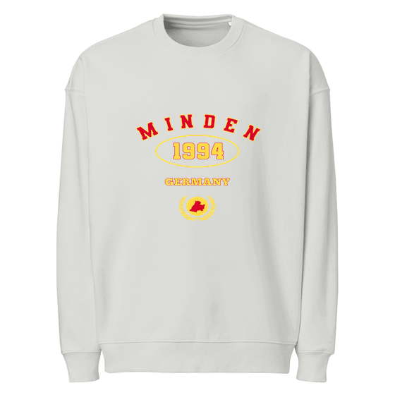 Minden Sweatshirt mit University 1994-Design (Heather Grau)