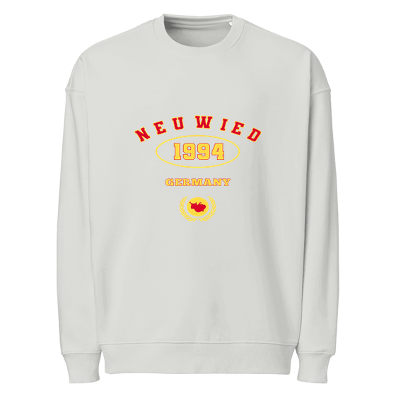 Neuwied Sweatshirt mit University 1994-Design (Heather Grau)