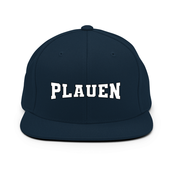 Plauen Cap mit Varsity4-Design (Dunkles Navy)