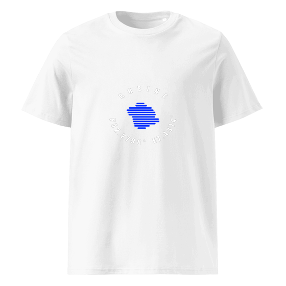 Rheine T-Shirt mit Minimal Coordinates-Design (Weiß)