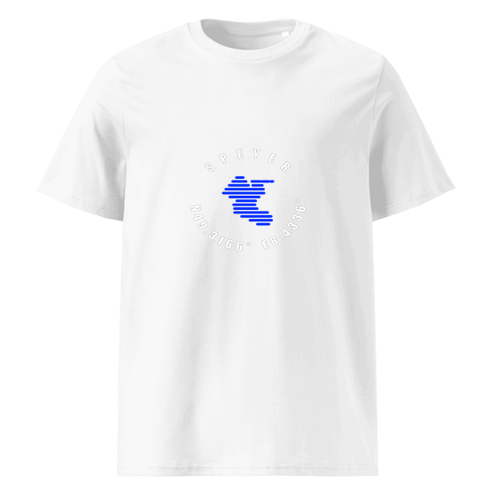 Speyer T-Shirt mit Minimal Coordinates-Design (Weiß)