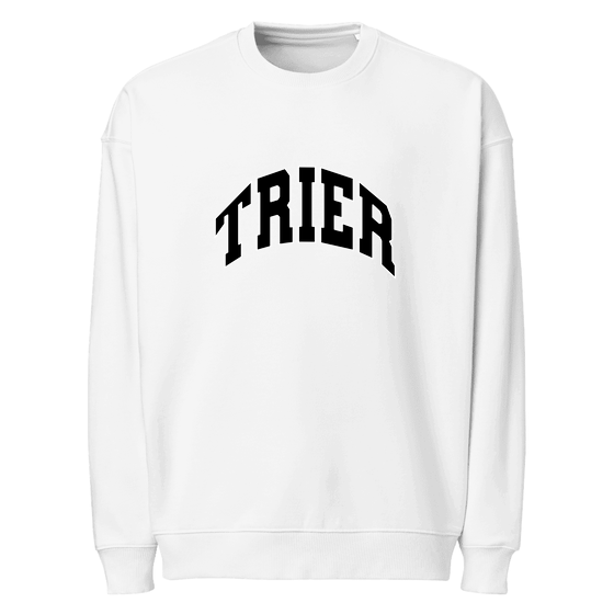 Trier Sweatshirt mit Varsity3-Design (Weiß)