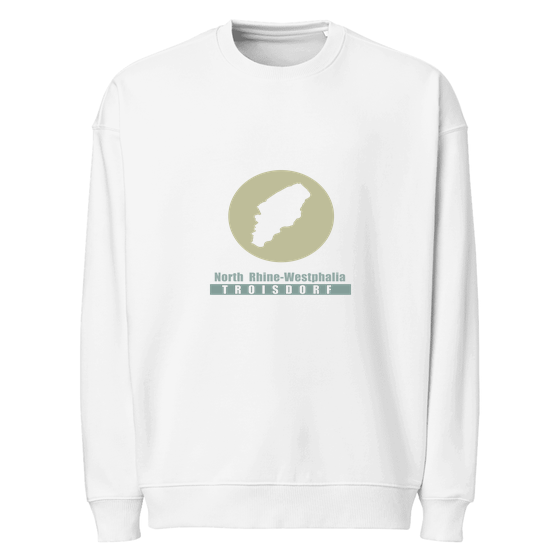 Troisdorf Sweatshirt mit Minimal Moon-Design (Weiß)