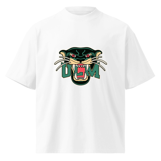 Ulm T-Shirt mit Panther-Design (Weiß)