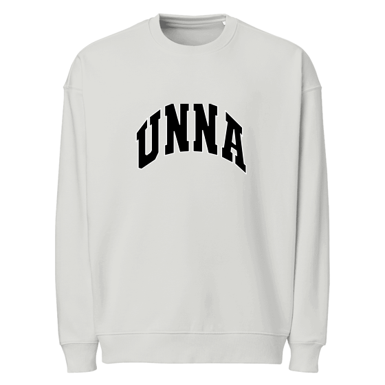 Unna Sweatshirt mit Varsity3-Design (Heather Grau)