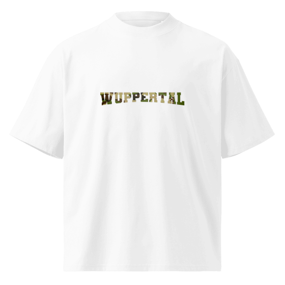Wuppertal T-Shirt mit Camouflage-Design (Weiß)