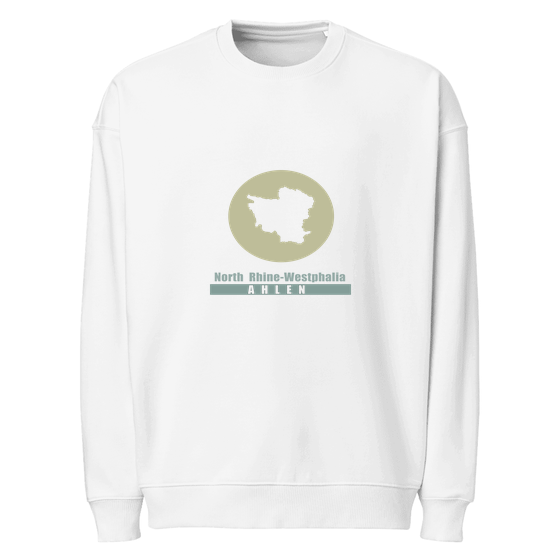Ahlen Sweatshirt mit Minimal Moon-Design (Weiß)