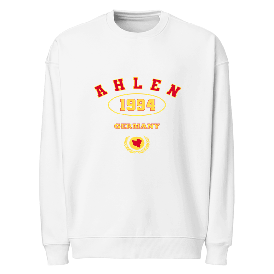 Ahlen Sweatshirt mit University 1994-Design (Weiß)