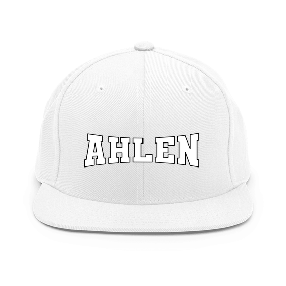 Ahlen Cap mit Varsity4-Design (Weiß)