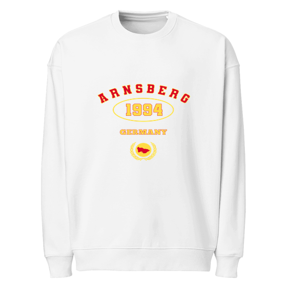 Arnsberg Sweatshirt mit University 1994-Design (Weiß)