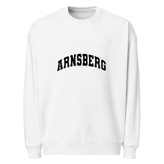 Arnsberg Sweatshirt mit Varsity3-Design (Weiß)