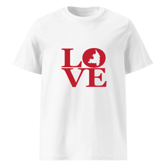 Augsburg T-Shirt mit Love-Design (Weiß)