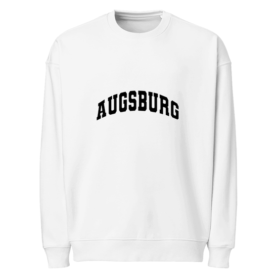 Augsburg Sweatshirt mit Varsity3-Design (Weiß)