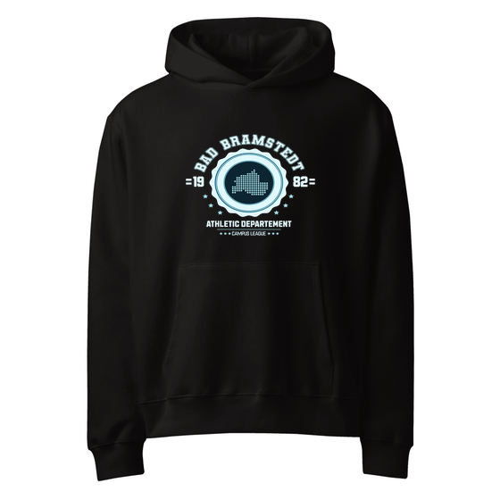 Bad Bramstedt Hoodie mit Varsity Hero-Design (Schwarz)