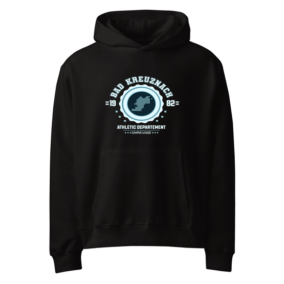 Bad Kreuznach Hoodie mit Varsity Hero-Design (Schwarz)