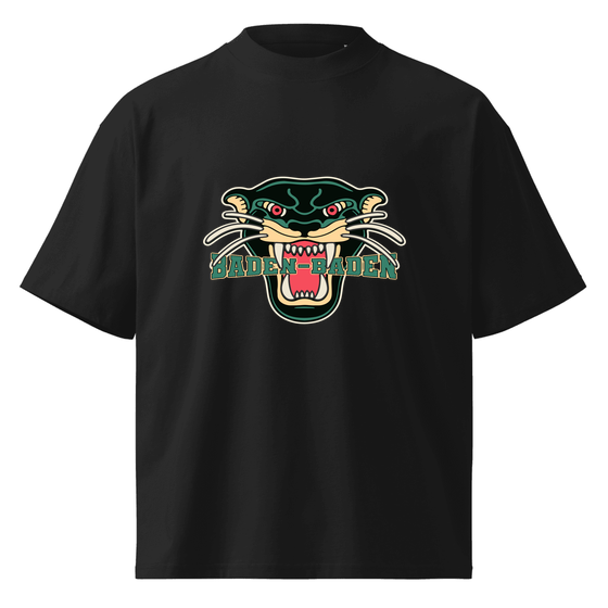 Baden-Baden T-Shirt mit Panther-Design (Schwarz)