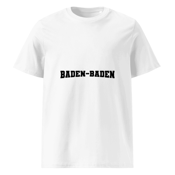 Baden-Baden T-Shirt mit Varsity17-Design (Weiß)