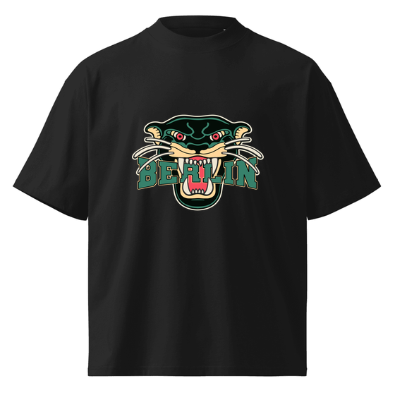 Berlin T-Shirt mit Panther-Design (Schwarz)