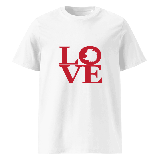 Bielefeld T-Shirt mit Love-Design (Weiß)