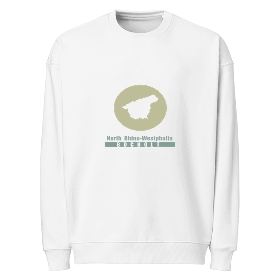 Bocholt Sweatshirt mit Minimal Moon-Design (Weiß)
