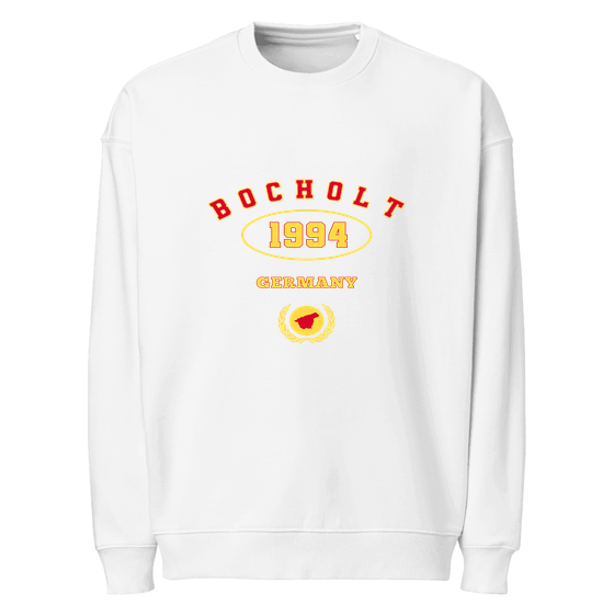 Bocholt Sweatshirt mit University 1994-Design (Weiß)