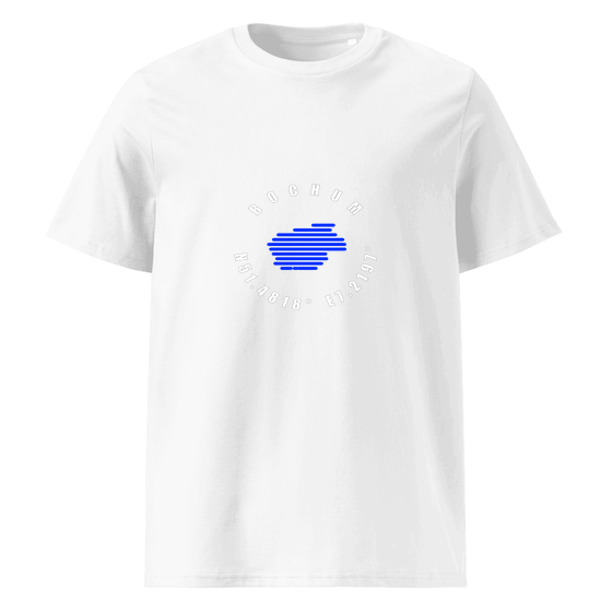 Bochum T-Shirt mit Minimal Coordinates-Design (Weiß)