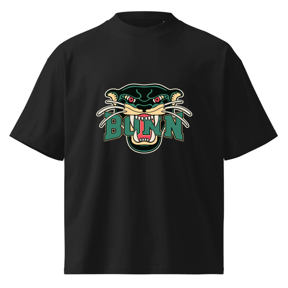 Bonn T-Shirt mit Panther-Design (Schwarz)