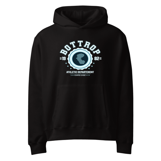 Bottrop Hoodie mit Varsity Hero-Design (Schwarz)