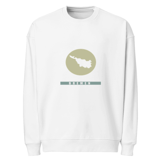 Bremen Sweatshirt mit Minimal Moon-Design (Weiß)