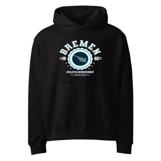 Bremen Hoodie mit Varsity Hero-Design (Schwarz)